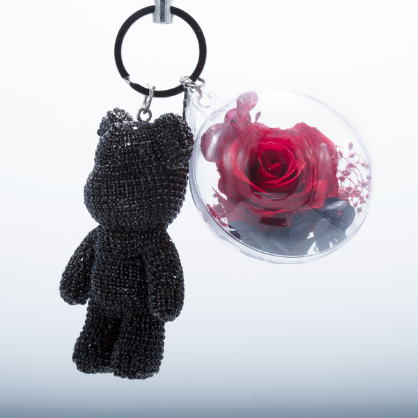 Love is Eternal Resin bow Bear Keychain – Creations By Entenzz