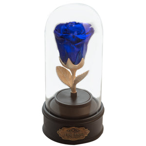 ROYAL BLUE PRESERVED ROSE | BEAUTY AND THE BEAST MUSIC GLOBE