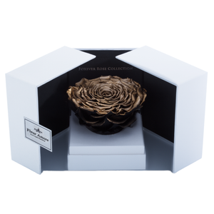 Gold Mega Preserved Rose | Swing Opening Box