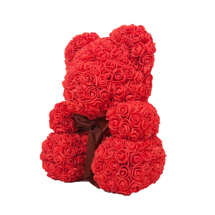 The Original Rose Bear 40cm Tall fleuramore